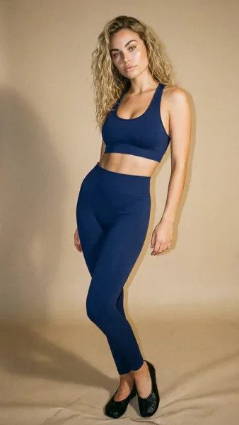 Vita Navy Lacivert Seamless Scrunch Toparlayıcı Spor Tayt